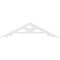 Ekena Millwork Pitch Brontes Architectural Grade PVC Gable Pediment, 36"W x 9"H x 1"P (6/12) GPP036X009X100BRO - alternate 4